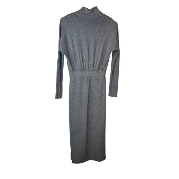 DAILY PRACTICE Draped Cowl Neck Midi Dress in Gray Women’s XXS - Picture 10 of 16